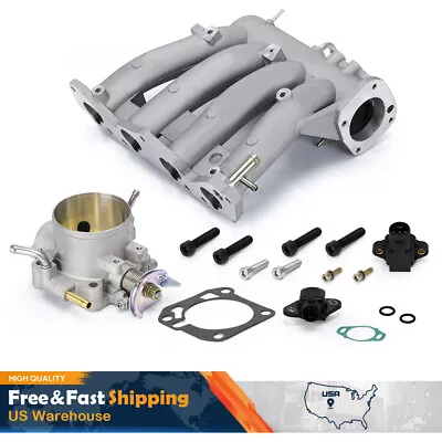 D15 D16 D Series Intake Manifold 70mm Throttle Body For Honda Civic CRX DEL SOL • $173.90