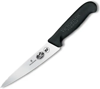 Victorinox Swiss Army Mini Chef's Knife 5  Blade Black Fibrox Handle 40552 *NEW* • $27.95