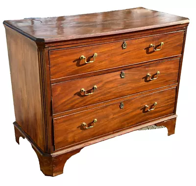 Barn Find ! Antique Period Mahogany Chest Of Drawers Dresser 1800s Tlc • $450