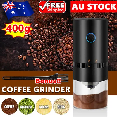 Electric Coffee Grinder Grinding Mill Bean Nuts Spice Herbs Blender Machine USB • $28.85