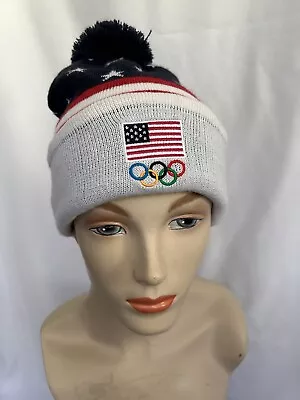 Beanie Ski Cap Team USA Adult Olympics Pom Pom Winter • $16