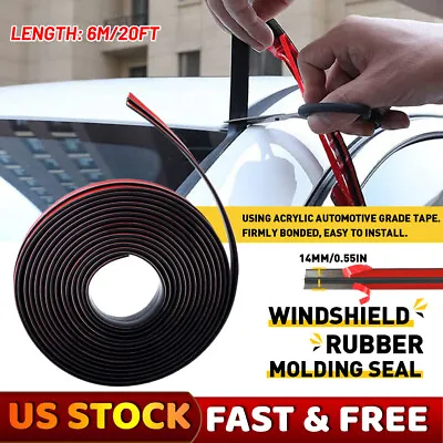 6M Car Roof Windshield Window Rubber Seal Strip Sealed Moulding Trim Accessories • $12.99