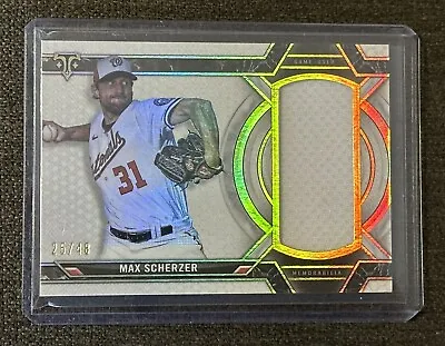 2021 Topps Triple Threads Single Jumbo Relics Max Scherzer #/48 Dodgers Rangers • $19.99