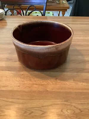 McCoy Brown Drip Glaze Souffle Dish 0144 • $10