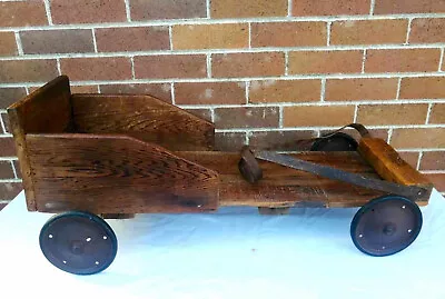 Authentic Antique/vintage Wooden Go-kart/billy-cart • $120