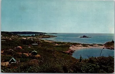 Coastal Camping Hermit Island Maine 1972 Posted Vintage Chrome Postcard A100 • $4.50