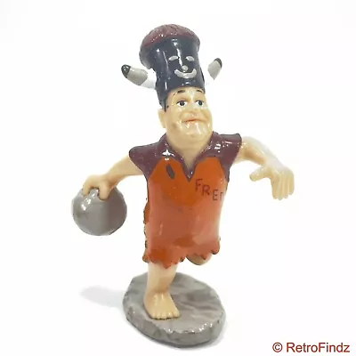 The Flintstones Movie Fred Bowling Dakin PVC 3  Figure Vintage Hanna Barbera Toy • $8.95