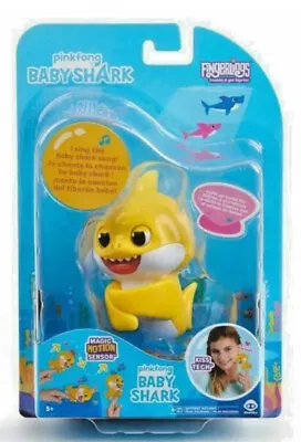 BABY SHARK Fingerling Light Up Mood Fin Sings Pinkfong Song Authentic WowWee • $14.99