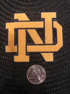 Notre Dame Fighting Irish Vintage Embroidered Iron On Patch 3  X 2.5” Awesome • $5.29