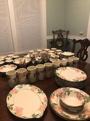 Vintage Franciscan Ware Desert Rose China Dinnerware Set-86 Pieces • $590