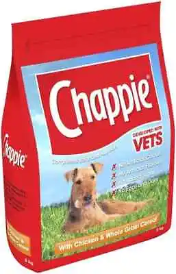 3kg Chappie Complete Dry Adult Dog Food Chicken & Wholegrain Cereal • £18.99