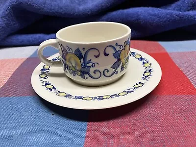 Villeroy & Boch CADIZ  Espresso Demitasse Cup And Saucer Vintage Blue Label VGUC • $9.95