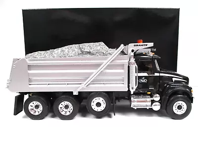 First Gear - Dealer - Mack Granite Heavy Duty Tri-axle Dump Truck / Load - 1/34 • $89.95