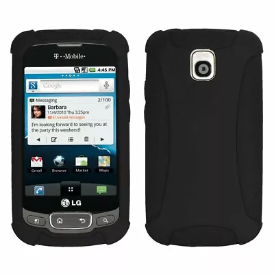 Amzer Silicone Skin Jelly Case For LG Optimus T - Black • $7.95