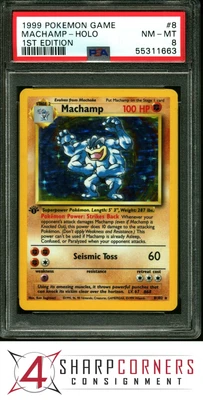 $9.99 • Buy 1999 Pokemon Game 1st Edition #8 Machamp-holo Psa 8
