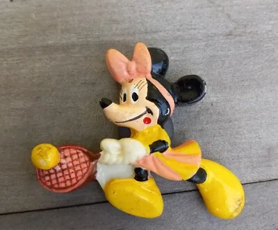 Disney  Minnie Mouse Tennis Refrigerator Magnet Vintage Hoan Ltd • $1.99