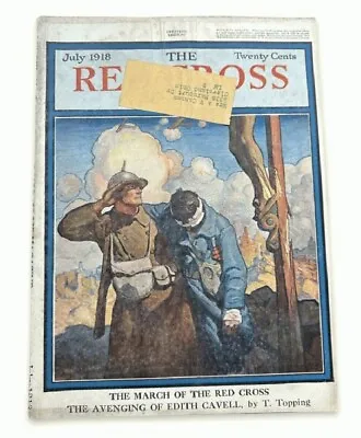 The Red Cross Magazine July 1918 ~ WWI  N C Wyeth Cover • $15