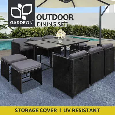 $1246.95 • Buy Gardeon 11 PCS Outdoor Dining Set Table Chairs Lounge Setting Patio Furniture