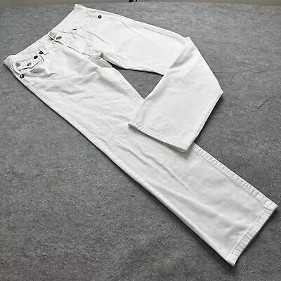 True Religion Billy Super T Bootcut Jeans Men 34 X 33 White Thick Stitch • $44.99