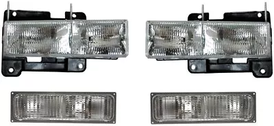 Headlights For Chevy GMC Truck Pickup 1990 1991 1992 1993 With Signal Lights • $119.95