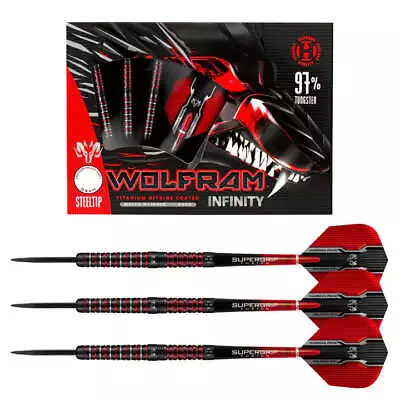 Harrows Wolfram Infinity 97% Tungsten Steel Tip Darts • £59.95