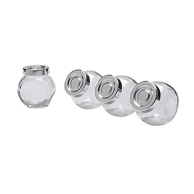  Mason Small Glass Jars Spice Herb Jam Bottles Mason Clip Top Airtight Mini • £9.95