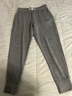 Baubax Women’s S Knit Merino Wool Joggers Travel Pants Grey • $30