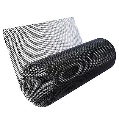 Car Grill Mesh Sheet Black Painted  Alloy Grille Mesh Roll C4D1 • $31.20