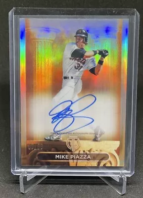 2024 Topps Tribute MIKE PIAZZA Pillars Of The Game On Card AUTO Green /99 - Mets • $99.99