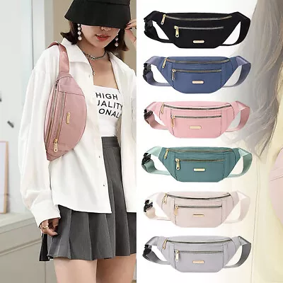 Women Men Bum Bag Waist Fanny Pack Holiday Travel Money Belt Pouch Wallet Bag • £4.99