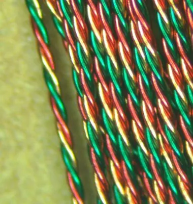 10ft. MWS Twistite Twisted Magnet Wire 3-cond. 36AWG Copper 15 Twists Per In. • $19.95