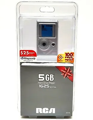 RCA Hard Drive Player 5 GB MP3 Player H115 - BRAND NEW & SEALED! • $55