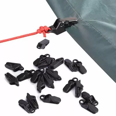 £3.89 • Buy 20Pcs Tarp Clips Locking Awning Clamp Snap Hangers Survival Emergency HEAVY DUTY