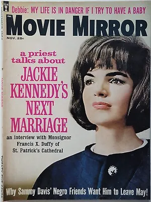 JACQUELINE KENNEDY November 1963 MOVIE MIRROR Magazine SAMMY DAVIS JR. +++ • $6