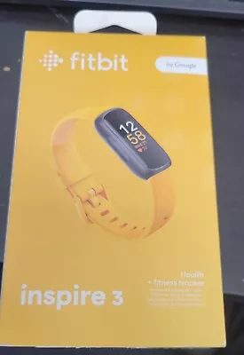 Fitbit Inspire 3 Health + Fitness Tracker Yellow/Orange FB424BKYW-US *OPEN BOX* • $58.99