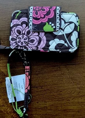 Vera Bradley Smartphone Wristlet “Lola” Large Flower Fabric Lined Hot Pink! • $15