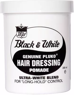 Black & White Pluko Hair Wax Pomade 200ml (pack Of 2) • £13.99