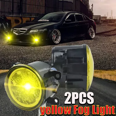 Bumper Yellow LED Fog Light Driving Lamp For Mitsubishi Eclipse/Endeavor 2006-12 • $37.19