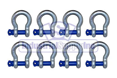 Anchor Shackle | Clevis | Alloy Screw Pin | 7/8  | 8 Pack | Industrial Supply • $71.28