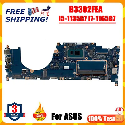 For ASUS B3302FEA Motherboard W/ I5-1135G7 I7-1165G7 CPU 8G / 16G RAM Mainboard • $231.46