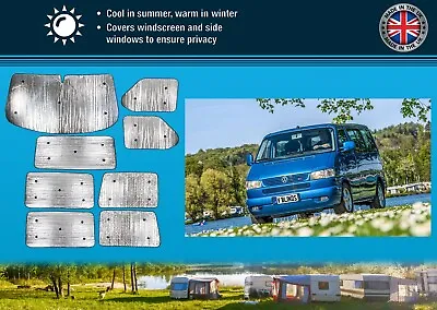 Thermal Blinds For VW T4 Transporter 90-03 Campervan Full Set • £156.95