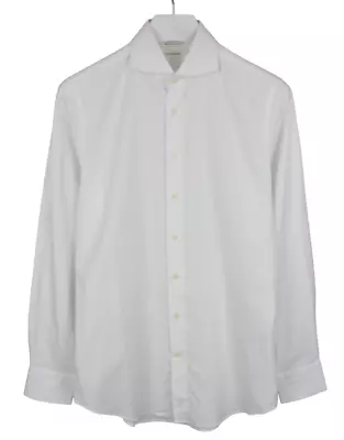 SUITSUPPLY Egyptian Cotton Extra Slim Fit Formal Shirt Men's 39 / 15 1/2 White • £29.99