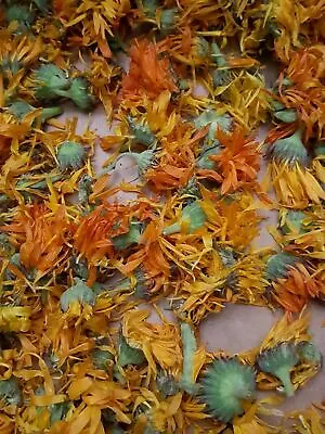 $4.99 • Buy Organic Calendula Flowers, Whole Fresh-Picked And Dried (Calendula Officinalis)