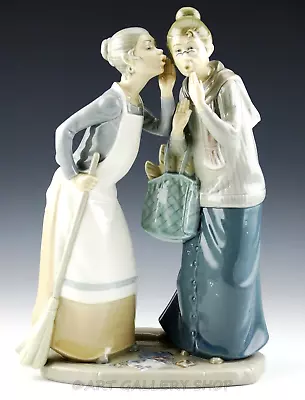 Lladro Figurine 11-3/4  TALL GOSSIP TWO WOMEN GOSSIPS #4984 Retired Mint • $170.10