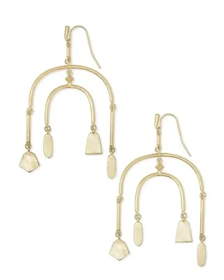 Kendra Scott Nalani Statement Earrings In Gold • £30