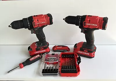 Craftsman V20 Drills With Accessories. ( Everything Works) • $61