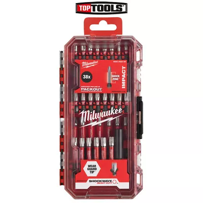 £20.49 • Buy Milwaukee 4932492009 38 Pieces SHOCKWAVE™ Impact Duty Screwdriver Bit Set