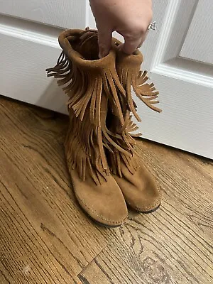 Minnetonka Moccasins Boots Fringe • £43.37