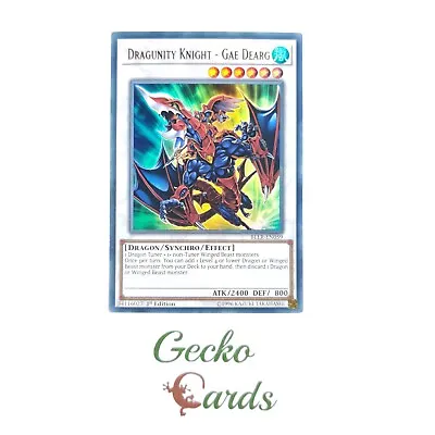 BLLR-EN059  Dragunity Knight - Gae Dearg  Ultra Rare 1st Edition Yugioh Card NM • £2.19