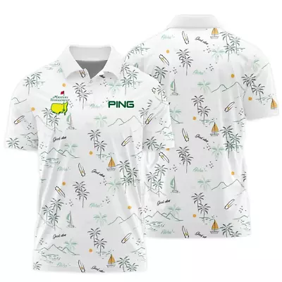 Personalized Island Seamless Pattern Golf Masters Tournament Ping Polo Shirt • $28.90